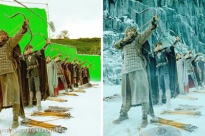 These 14 Before-After Photos Show How Famous Movies Look Before The Addition Of CGI